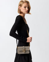 Bolso de hombro Baby Love Bag Slouchy de piel con pedrería - | Pinko