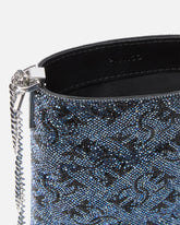 Pochette à bandoulière en cuir à strass pour smartphone - | Pinko
