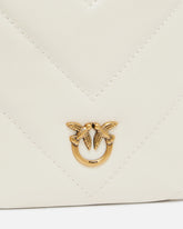 Custodia smartphone a tracolla in pelle chevron - | Pinko