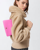 Borsa a tracolla Mini Double Bag piccola in pelle con tracolla - | Pinko