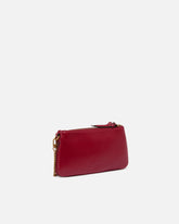 Leather Mini Double Bag with shoulder strap - Red | Pinko