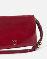Leather Mini Double Bag with shoulder strap - | Pinko