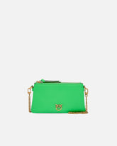 Borsa a tracolla Mini Double Bag piccola in pelle con tracolla - | Pinko