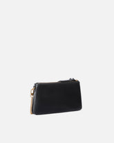 Kleine Umhängetasche Mini Double Bag aus Leder mit Schulterriemen - Schwarz | Pinko