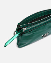 Piccola borsa a spalla Mini Double Bag in pelle laminata - | Pinko