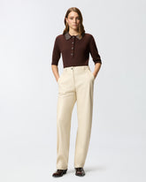 Soft touch leather-effect balloon trousers - | Pinko