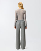 Pullover mit Rundhalsausschnitt und Pailletten - | Pinko