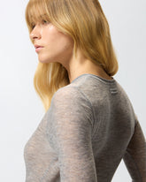 Pullover mit Rundhalsausschnitt und Pailletten - | Pinko