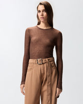 Pullover mit Rundhalsausschnitt und Pailletten - | Pinko