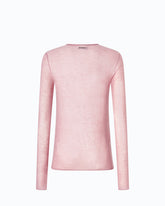 Crew-neck sweater with sequins - Pink | Pinko