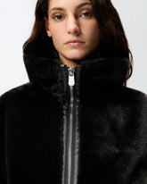 Bomber in tessuto effetto pelliccia - | Pinko