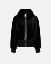 Bomber in tessuto effetto pelliccia - | Pinko