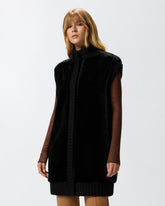 Long faux fur gilet - | Pinko