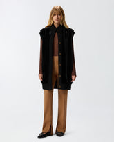 Long faux fur gilet - | Pinko