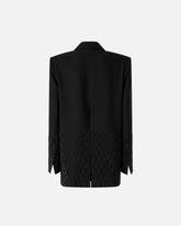 Oversized blazer with rhinestones - | Pinko