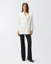 Blazer con cristalli e perle - | Pinko