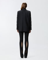 Blazer with crystals and pearls - | Pinko