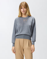 Maglia con logo Love Birds - Grigio | Pinko