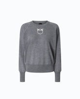 Pullover mit Logo Love Birds - | Pinko