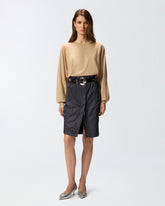 Jersey de cuello redondo y manga larga - | Pinko