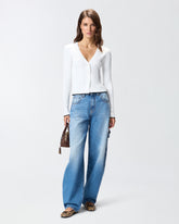 Ριμπ ζακέτα με λαιμόκοψη V - | Pinko