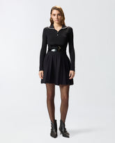 Πλισέ ριμπ φόρεμα - | Pinko