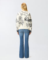 Patterned crew-neck sweater - | Pinko