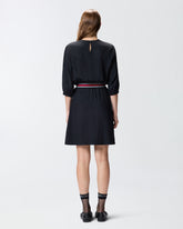 Viscose jacquard dress - | Pinko