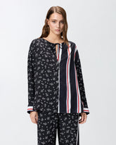 Camicia in viscosa jacquard stampata - | Pinko