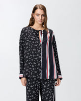 Camicia in viscosa jacquard stampata - | Pinko