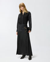 Camicia in popeline e crêpe - | Pinko