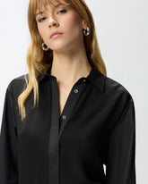 Camicia in popeline e crêpe - | Pinko