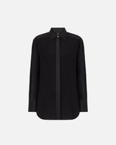 Poplin and crêpe shirt - | Pinko