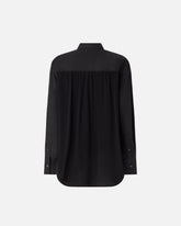 Poplin and crêpe shirt - | Pinko