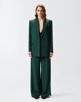 Pantaloni ampi con strass - | Pinko