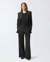 Pantaloni ampi con strass - | Pinko