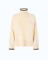Maglione dolcevita in lana e cashmere - Beige | Pinko