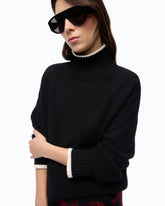 Rollkragenpullover aus Wolle und Kaschmir - | Pinko