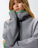 Maglia in lana e cashmere con zip - | Pinko