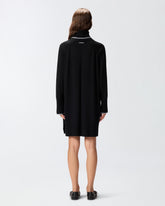 Abito corto in maglia a collo alto - | Pinko