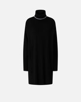 Short knit dress with high neck - | Pinko