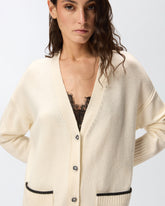 Long V-neck cardigan - | Pinko