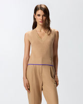 Gilet in maglia con scollo a V - | Pinko