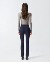 Pantalones ajustados de talle alto - | Pinko