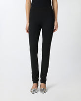 Fitted high-waisted trousers - | Pinko