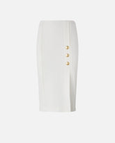 Full Milano knit pencil skirt - | Pinko