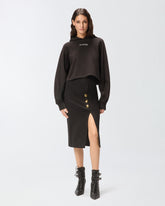 Gonna pencil in punto stoffa - | Pinko