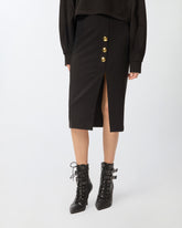 Gonna pencil in punto stoffa - | Pinko