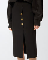 Gonna pencil in punto stoffa - | Pinko