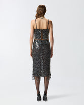 Top à paillettes et cristaux - | Pinko